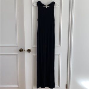 H&M Maternity Black Sleeveless Ribbed Maxi Dress